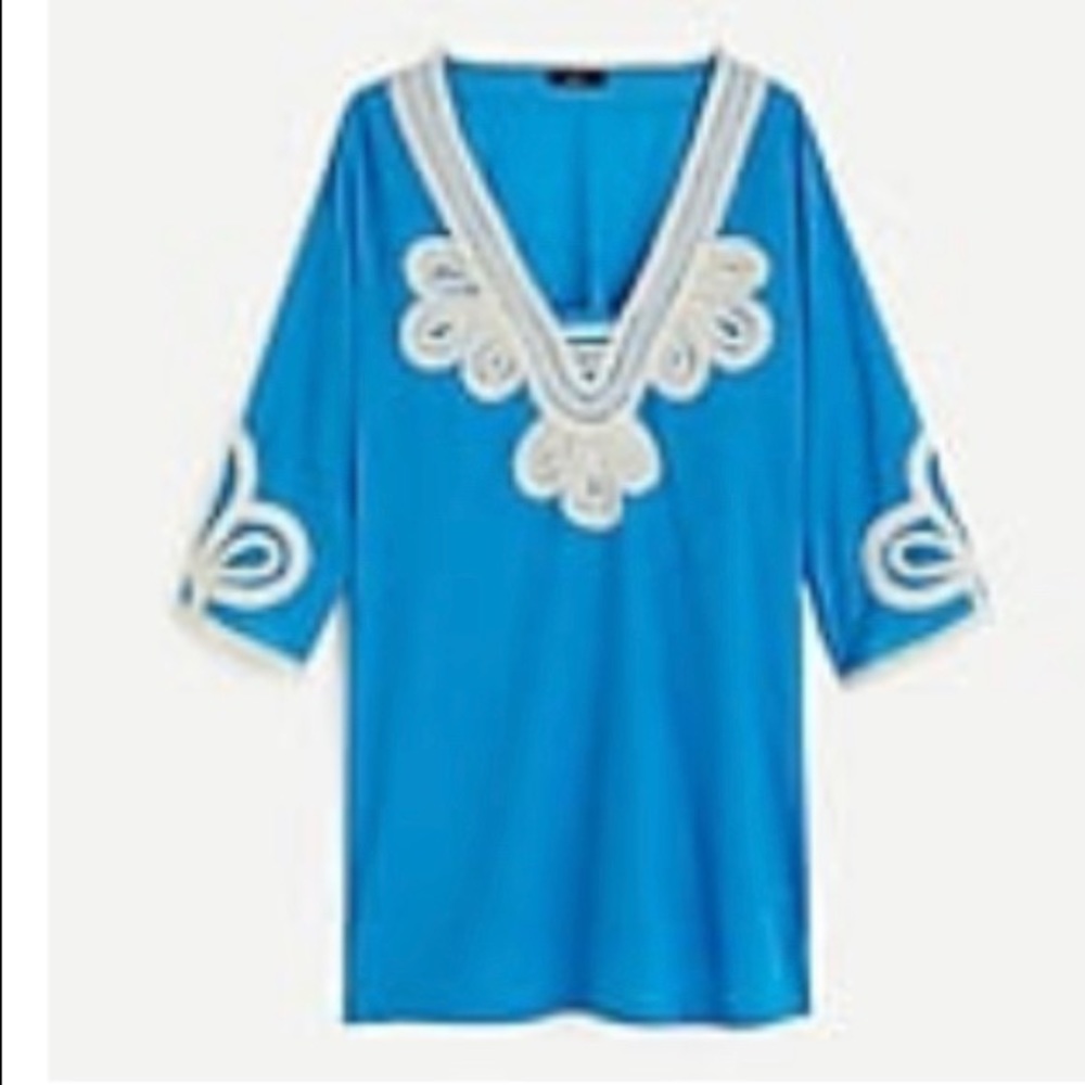 J crew NWT CORDED TRIM TUNIC.